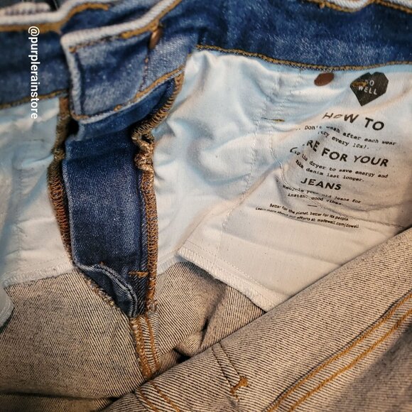 Madewell Jeans 28 Stovepipe High Rise Manchester Wash AN335 Tummy Control - Picture 4 of 13